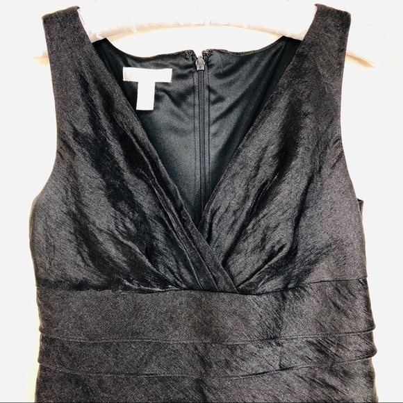 London Times Dress Sz 4 Ruffle Cocktail - Picture 2 of 8